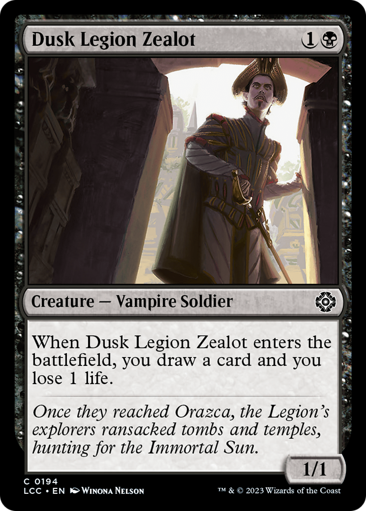 Dusk Legion Zealot [The Lost Caverns of Ixalan Commander] - Evolution TCG