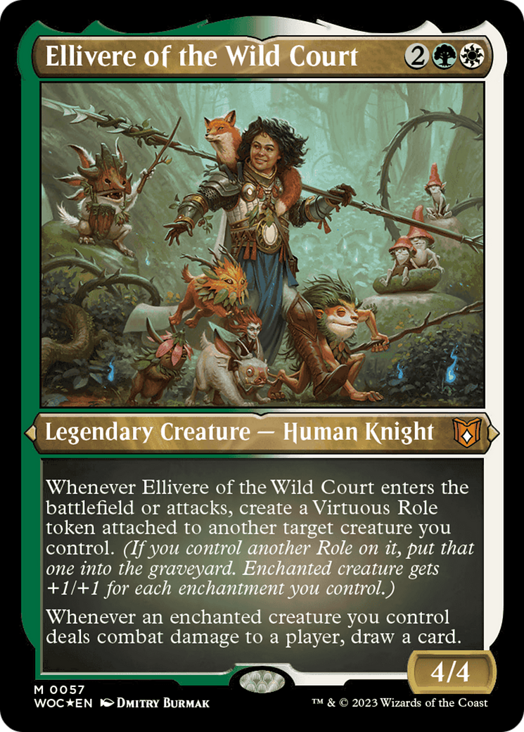 Ellivere of the Wild Court (Display Commander) [Wilds of Eldraine Commander] - Evolution TCG