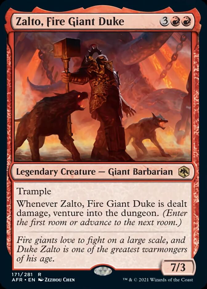Zalto, Fire Giant Duke [Dungeons & Dragons: Adventures in the Forgotten Realms] - Evolution TCG