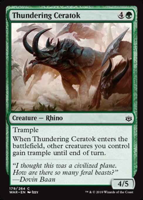 Thundering Ceratok [War of the Spark] - Evolution TCG