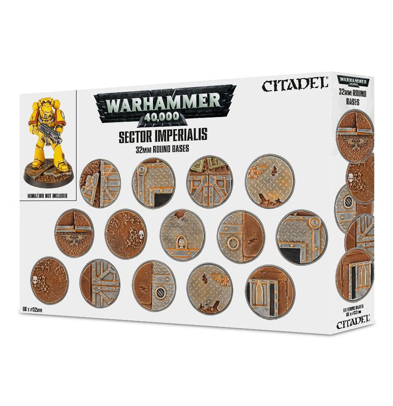 SECTOR IMPERIALIS: 32MM ROUND BASES - Evolution TCG
