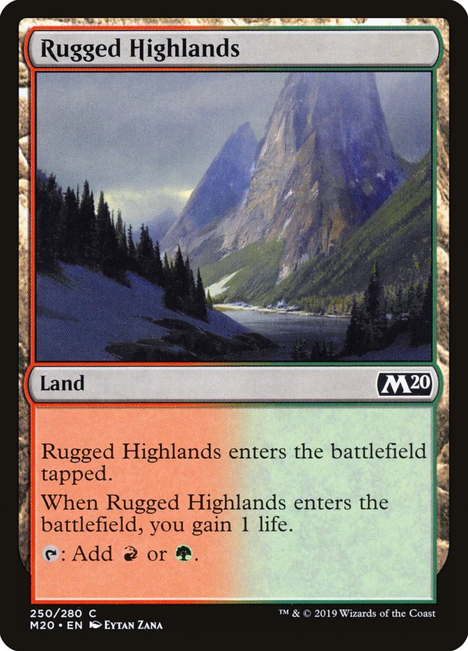 Rugged Highlands [Core Set 2020] - Evolution TCG