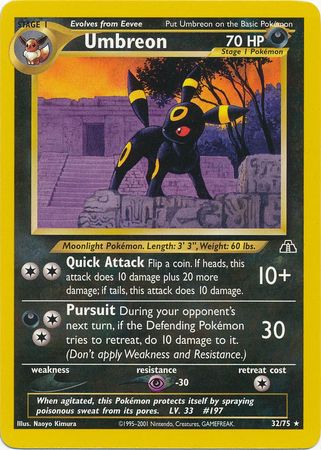 Umbreon (32/75) [Neo Discovery Unlimited] - Evolution TCG