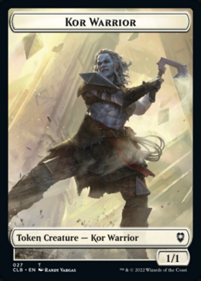 Kor Warrior // Angel Warrior Double-sided Token [Commander Legends: Battle for Baldur's Gate Tokens] - Evolution TCG