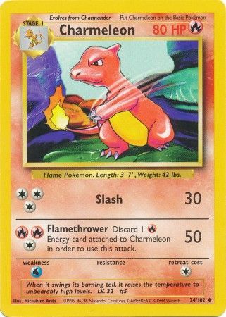 Charmeleon (24/102) [Base Set Unlimited] - Evolution TCG