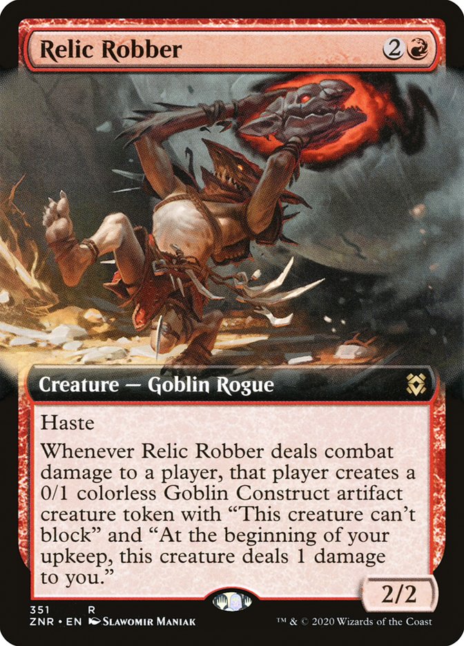 Relic Robber (Extended Art) [Zendikar Rising] - Evolution TCG