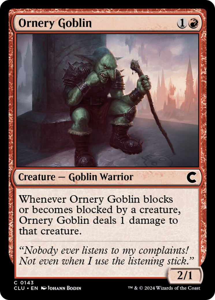 Ornery Goblin [Ravnica: Clue Edition] - Evolution TCG