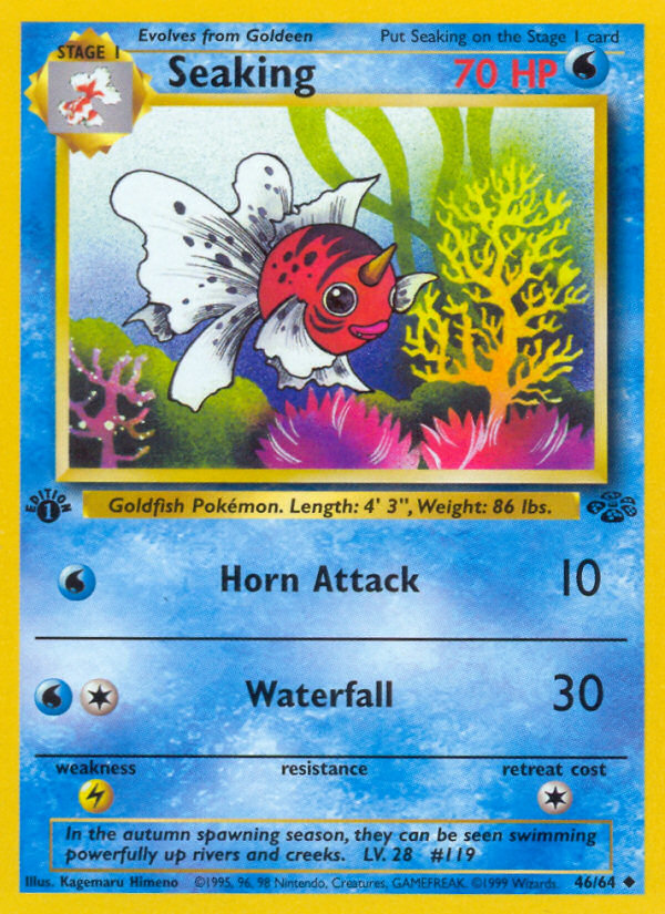 Seaking (46/64) [Jungle 1st Edition] - Evolution TCG