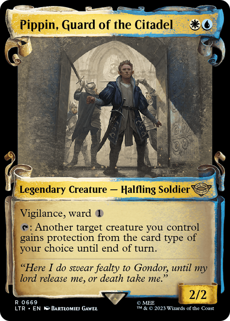 Pippin, Guard of the Citadel [The Lord of the Rings: Tales of Middle-Earth Showcase Scrolls] - Evolution TCG