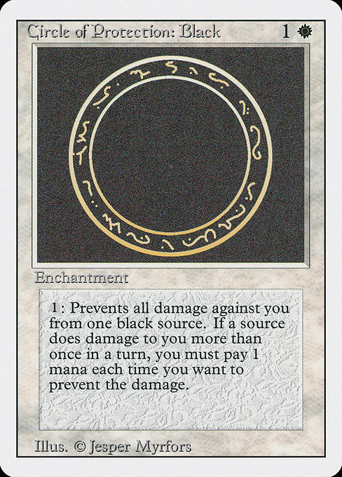 Circle of Protection: Black [Revised Edition] - Evolution TCG