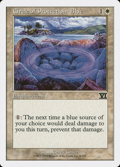 Circle of Protection: Blue [Classic Sixth Edition] - Evolution TCG