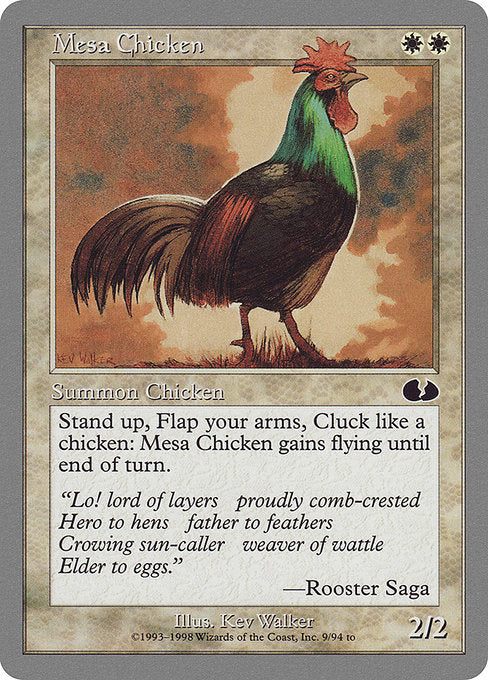 Mesa Chicken [Unglued] - Evolution TCG