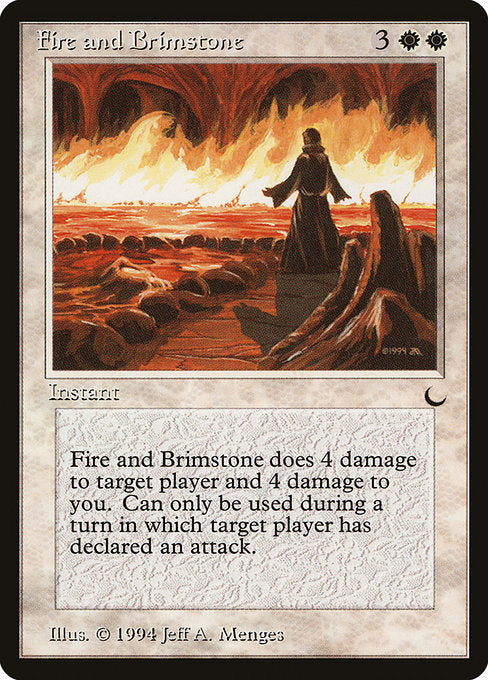 Fire and Brimstone [The Dark] - Evolution TCG