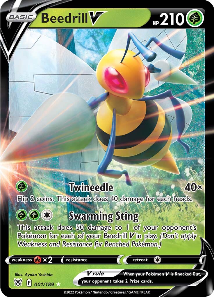 Beedrill V (001/189) [Sword & Shield: Astral Radiance] - Evolution TCG