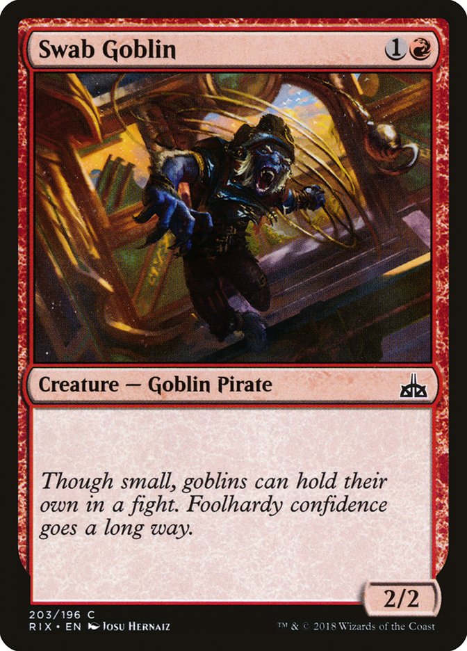 Swab Goblin [Rivals of Ixalan] - Evolution TCG | Evolution TCG