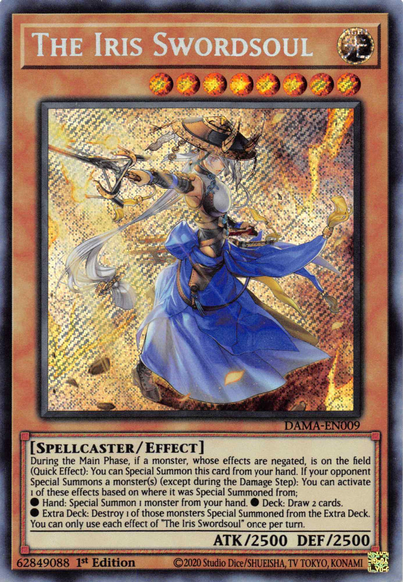 The Iris Swordsoul [DAMA-EN009] Secret Rare - Evolution TCG