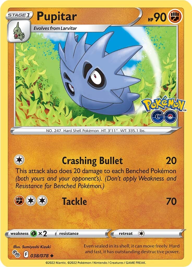 Pupitar (038/078) [Pokémon GO] - Evolution TCG
