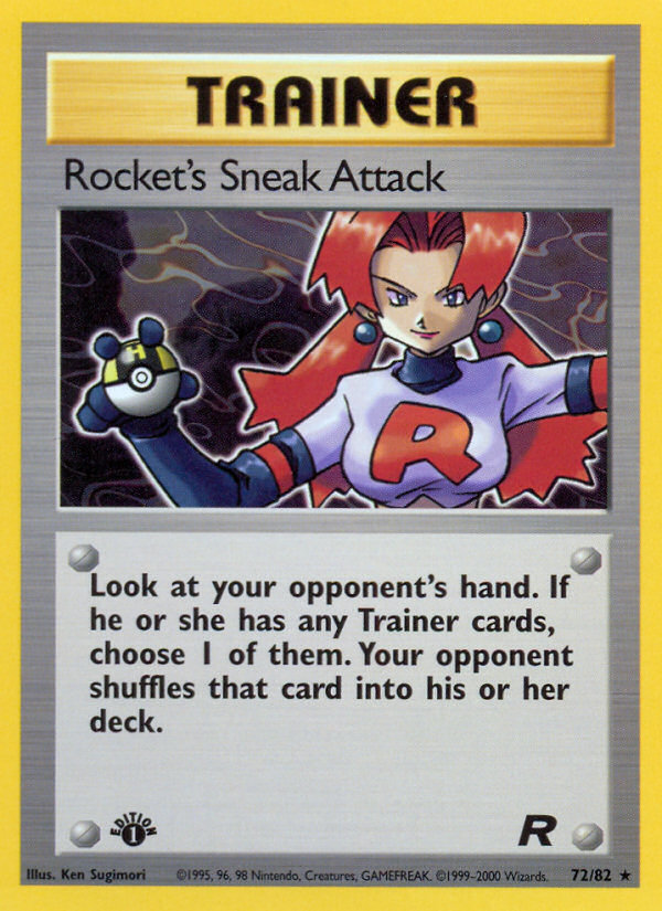 Rocket's Sneak Attack (72/82) [Team Rocket 1st Edition] - Evolution TCG