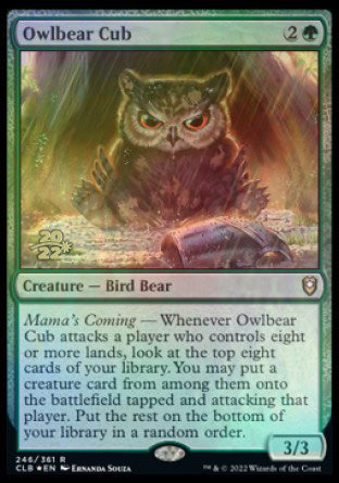 Owlbear Cub [Commander Legends: Battle for Baldur's Gate Prerelease Promos] - Evolution TCG