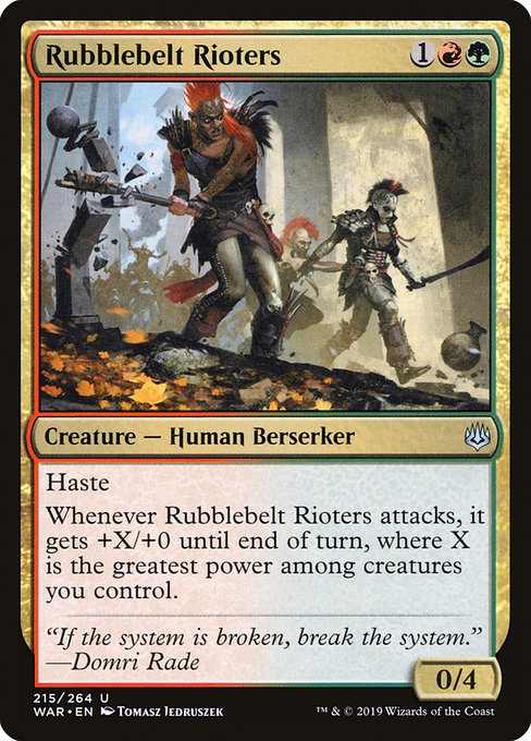 Rubblebelt Rioters [War of the Spark] - Evolution TCG