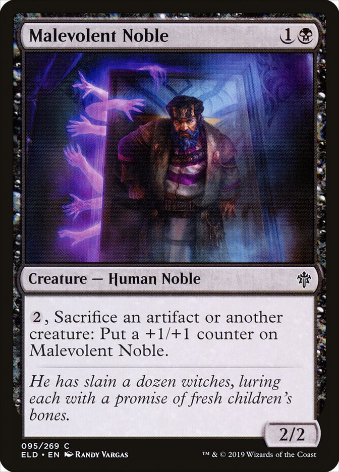 Malevolent Noble [Throne of Eldraine] - Evolution TCG