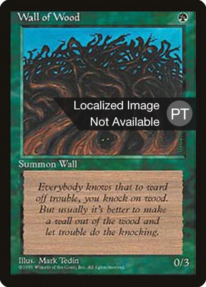 Wall of Wood [Fourth Edition (Foreign Black Border)] - Evolution TCG