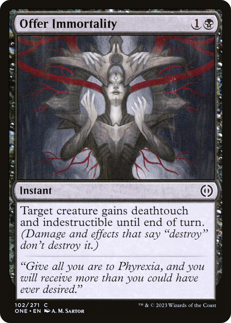 Offer Immortality [Phyrexia: All Will Be One] - Evolution TCG