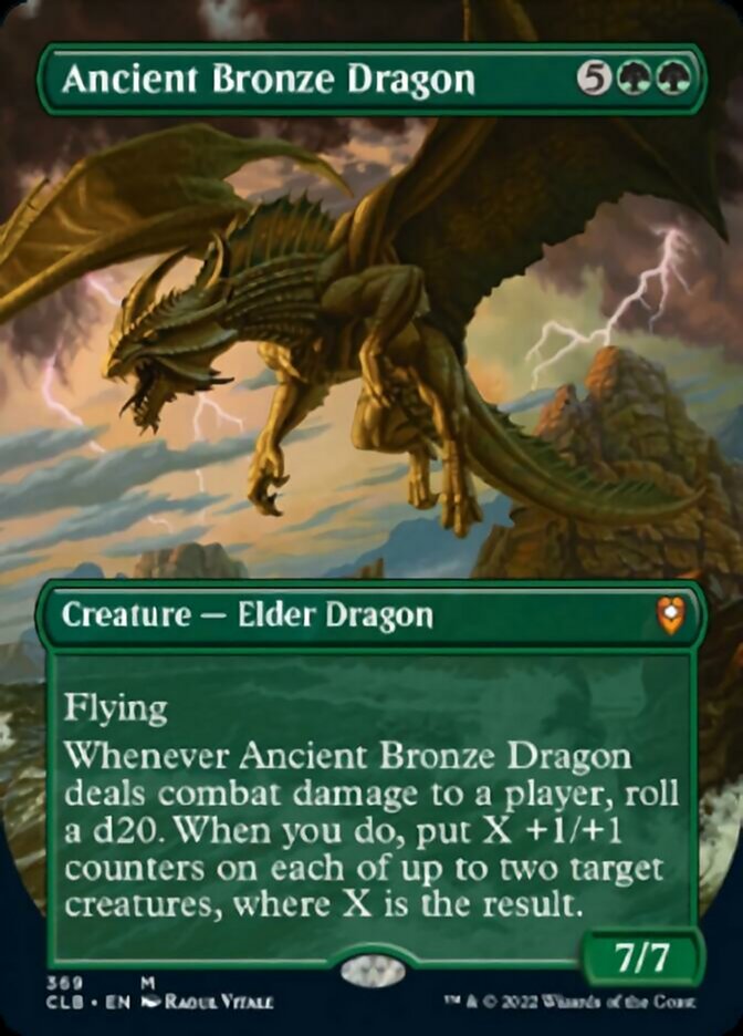 Ancient Bronze Dragon (Borderless Alternate Art) [Commander Legends: Battle for Baldur's Gate] - Evolution TCG