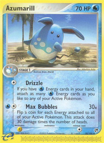 Azumarill (30/100) [EX: Sandstorm] - Evolution TCG