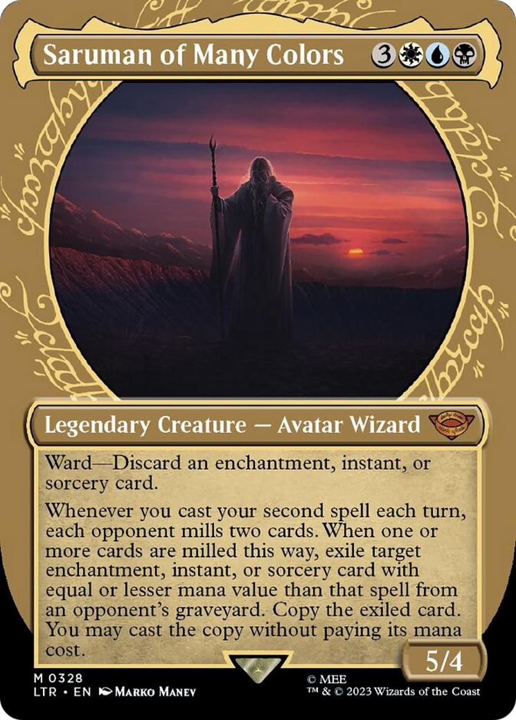 Saruman of Many Colors (Showcase Ring Frame) [The Lord of the Rings: Tales of Middle-Earth] - Evolution TCG