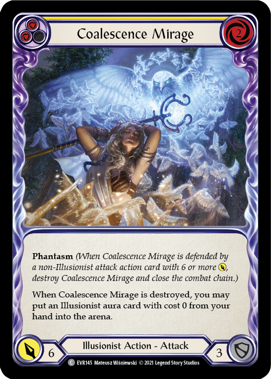 Coalescence Mirage (Yellow) [EVR145] (Everfest)  1st Edition Normal - Evolution TCG