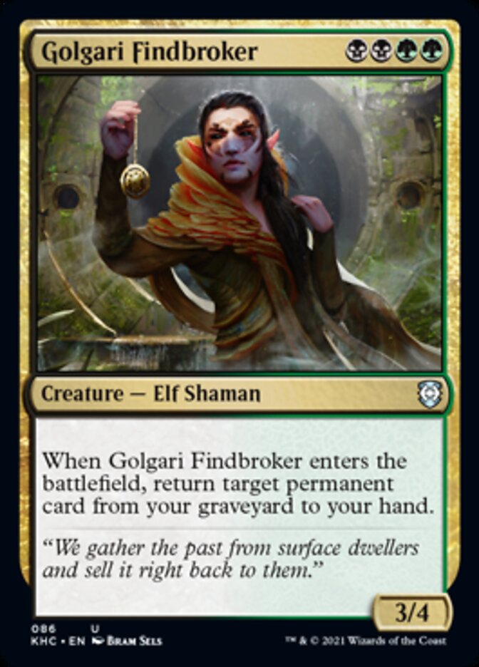 Golgari Findbroker [Kaldheim Commander] - Evolution TCG