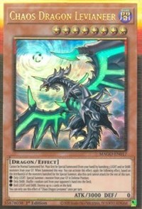 Chaos Dragon Levianeer (Alternate Art) [MAGO-EN017] Gold Rare - Evolution TCG