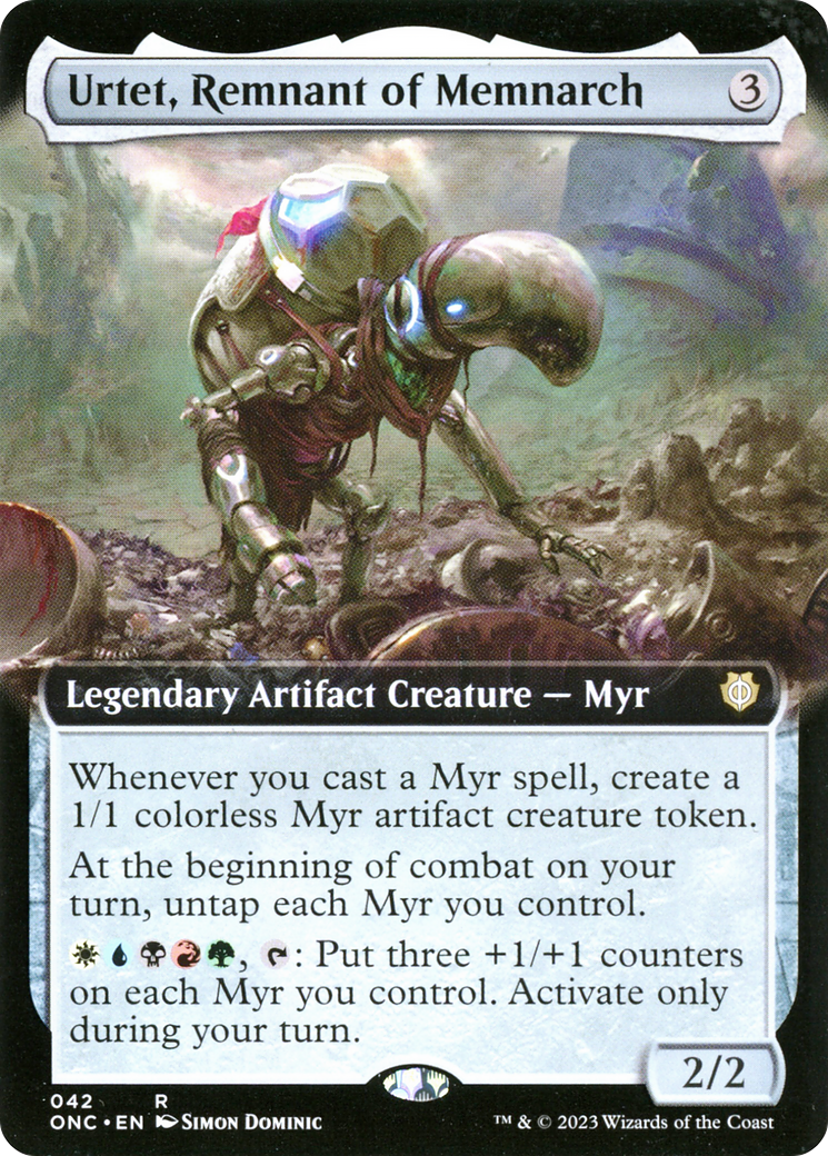 Urtet, Remnant of Memnarch (Extended Art) [Phyrexia: All Will Be One Commander] - Evolution TCG