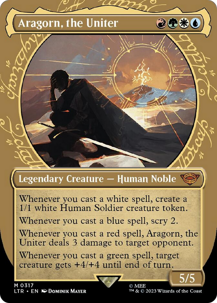 Aragorn, the Uniter (Showcase Ring Frame) [The Lord of the Rings: Tales of Middle-Earth] - Evolution TCG