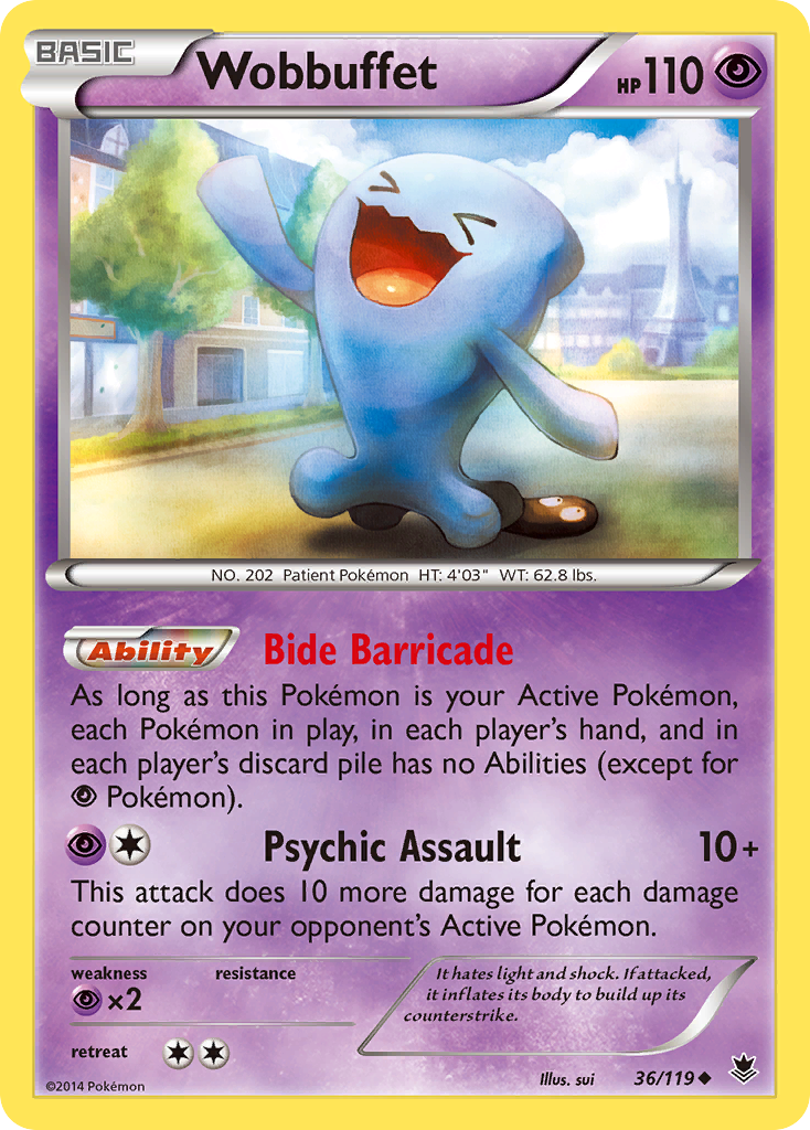 Wobbuffet (36/119) [XY: Phantom Forces] - Evolution TCG