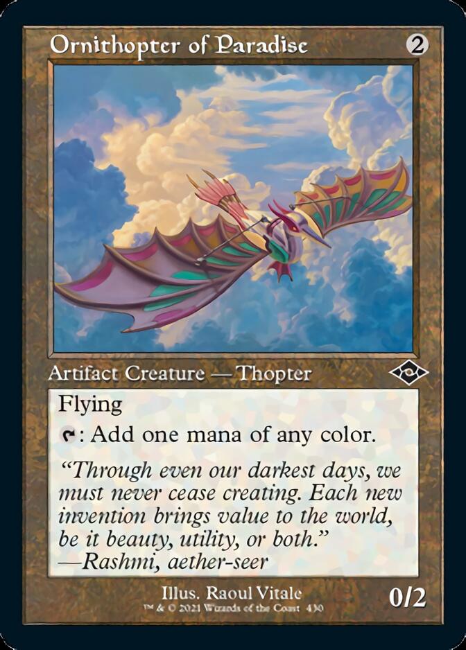 Ornithopter of Paradise (Retro Foil Etched) [Modern Horizons 2] - Evolution TCG
