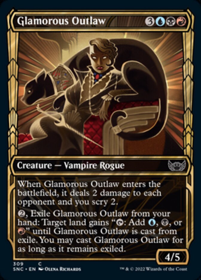 Glamorous Outlaw (Showcase Golden Age) [Streets of New Capenna] - Evolution TCG