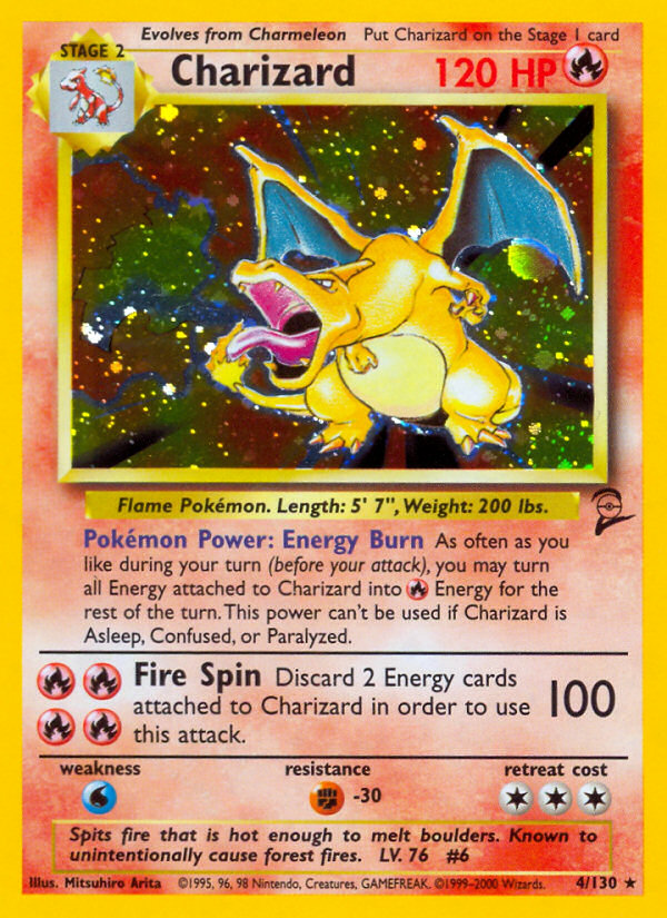 Charizard (4/130) [Base Set 2] - Evolution TCG