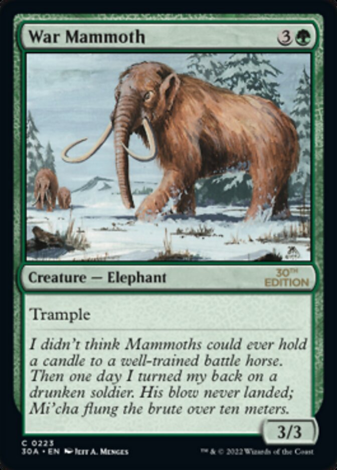War Mammoth [30th Anniversary Edition] - Evolution TCG