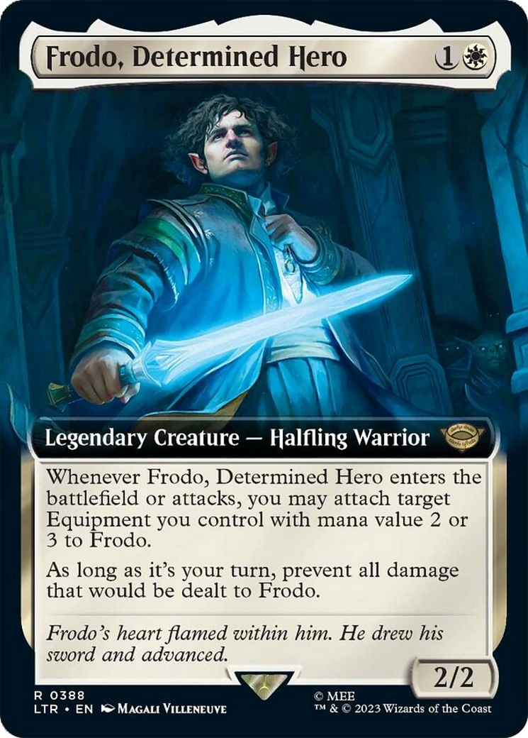 Frodo, Determined Hero (Extended Art) [The Lord of the Rings: Tales of Middle-Earth] - Evolution TCG