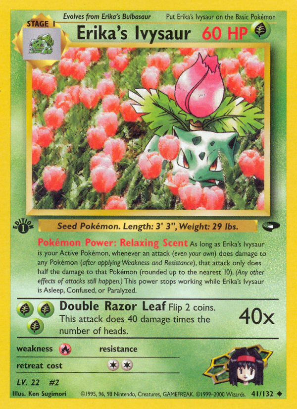 Erika's Ivysaur (41/132) [Gym Challenge 1st Edition] - Evolution TCG