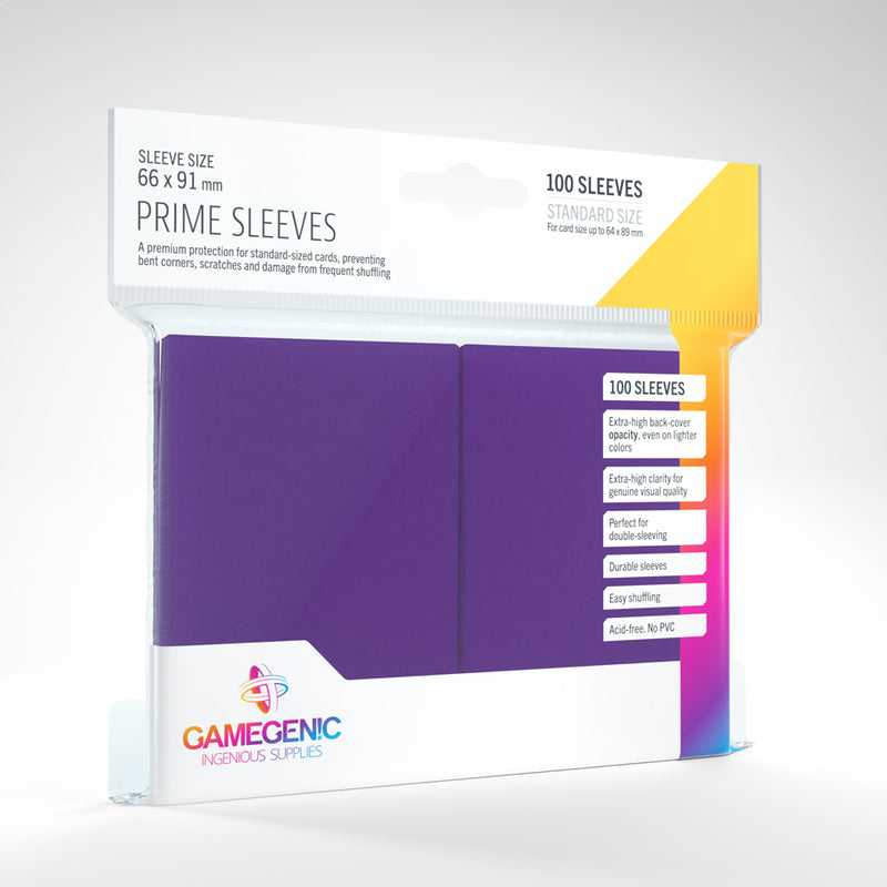 Gamegenic Card Sleeves: Prime Purple (66x91mm) (100ct) - Evolution TCG