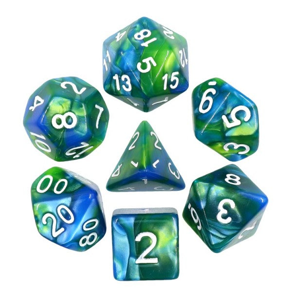 A&H Dice: Earthly Prisms - Poly 7 Die Set - Evolution TCG