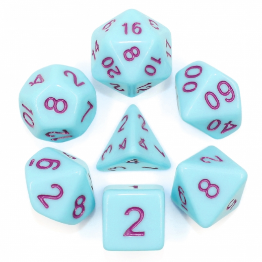 A&H Dice: British Pastel - Poly 7 Die Set - Evolution TCG