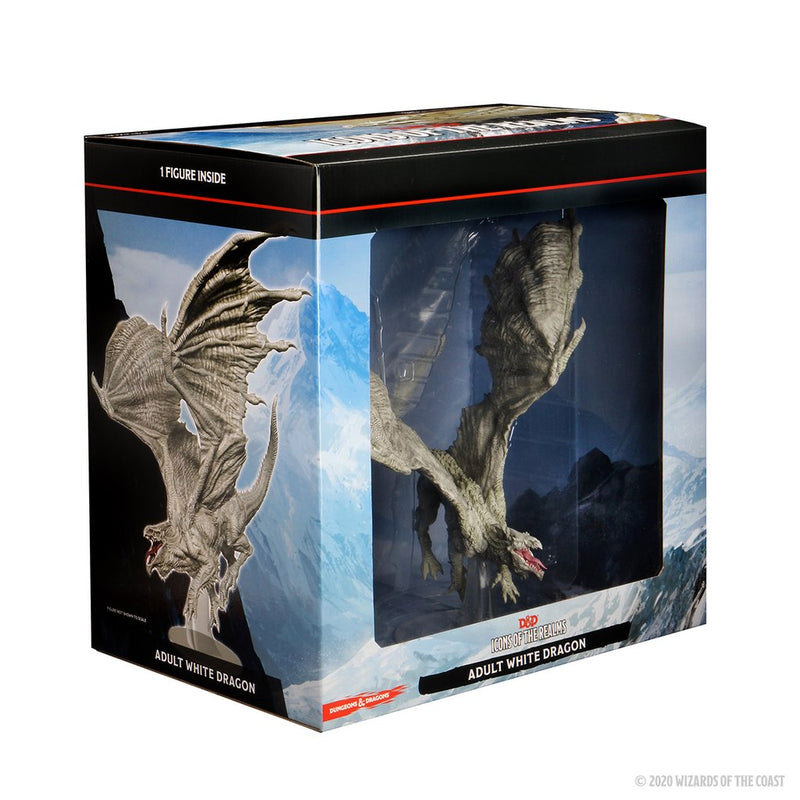 D&D Icons of the Realms: Adult White Dragon Premium Figure - Evolution TCG