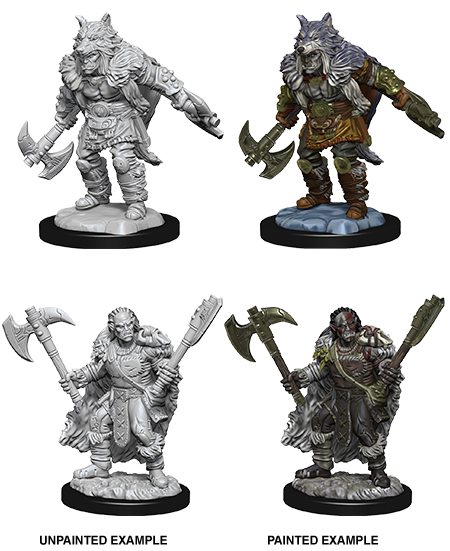 D&D Minis: Wave 9- Male  Half-Orc Barbarian - Evolution TCG