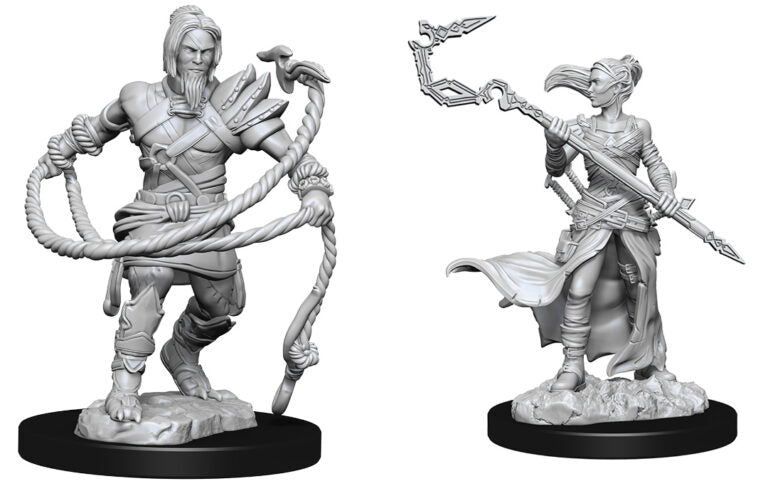 Magic: The Gathering Unpainted Miniatures: Stoneforge Mystic & Kor Hookmaster (Fighter, Rogue, Wizard) - Evolution TCG