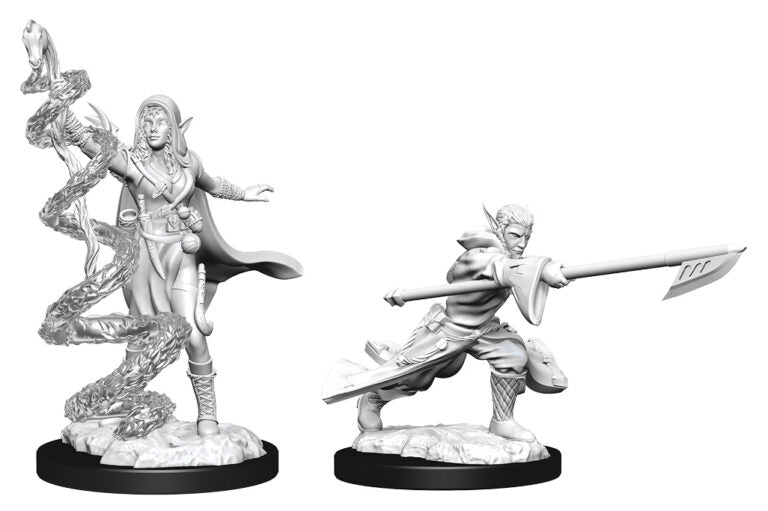 Magic: The Gathering Unpainted Miniatures: Joraga Warcaller & Joraga Treespeaker (Elves) - Evolution TCG