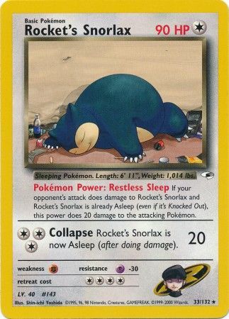 Rocket's Snorlax (33/132) [Gym Heroes Unlimited] - Evolution TCG